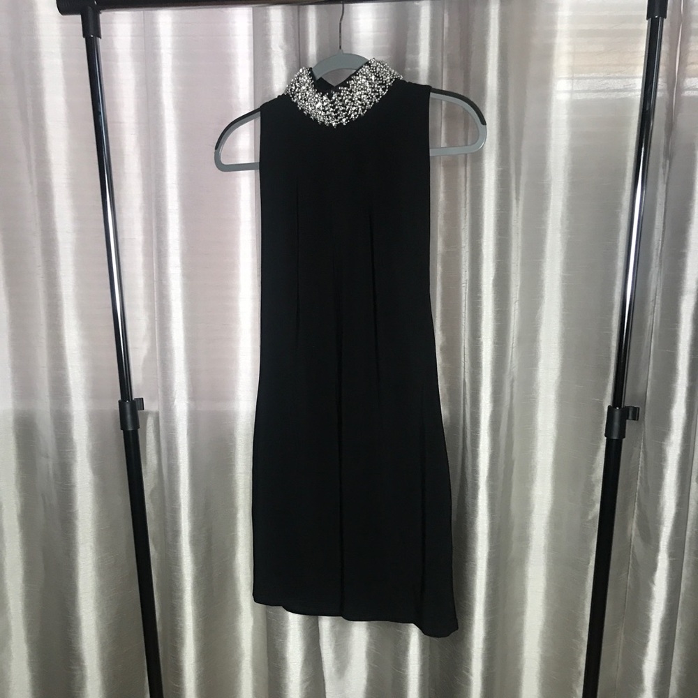 Black mini dress